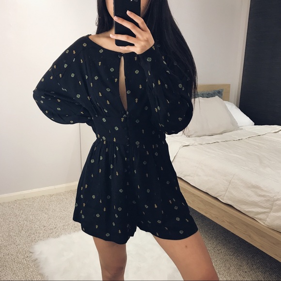 NWT Free People - Printed Romper - Picture 2 of 8